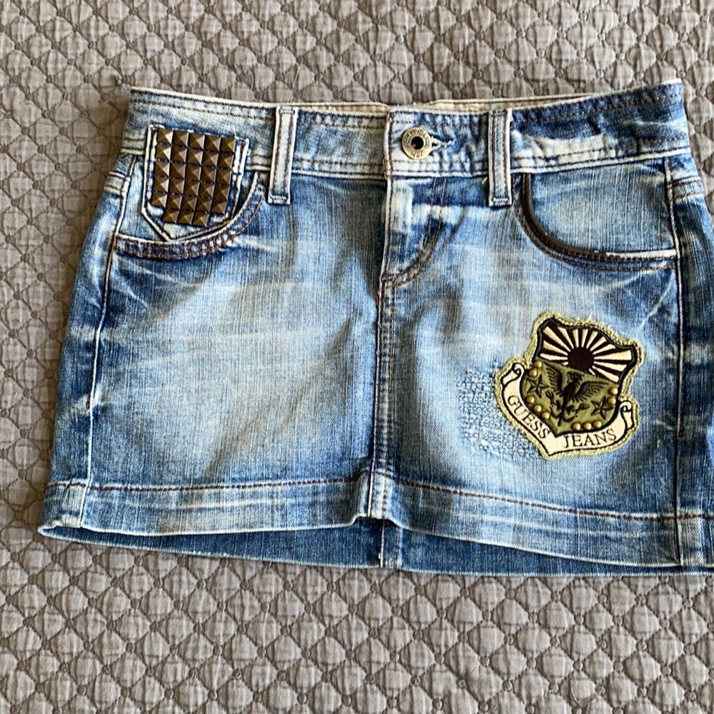 Mini jeans skirt (12 inches length). Almost new